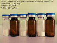 1.25g 2.5g sèchent l'injection de sodium de Piperacillin de poudre/sodium de Sulbactam