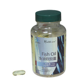 L'huile de poisson molle de chapeau de nourriture biologique complète l'huile de poisson Softgels DHA+EPA 1g/pill