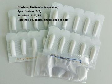 0,2 médicaments Nitroimidazole de suppositoire de g Tinidazole antimicrobien pour vaginal